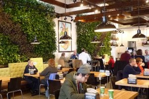 Brome Modern Eatery Restaurant Interior Green Walls