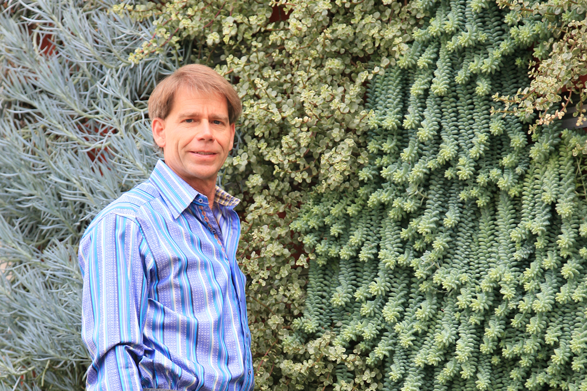 Dave MacKenzie, horticulturalist, founder and inventor of LiveWall.