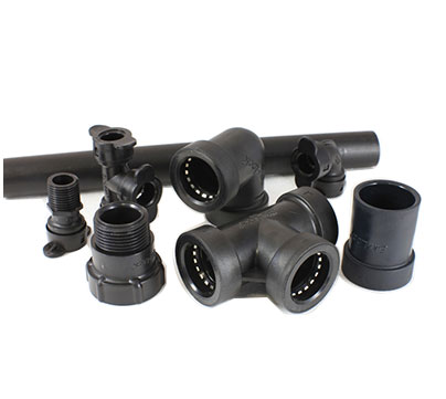 LiveWall supplies pipe and fittings to connect RainRails to valves.