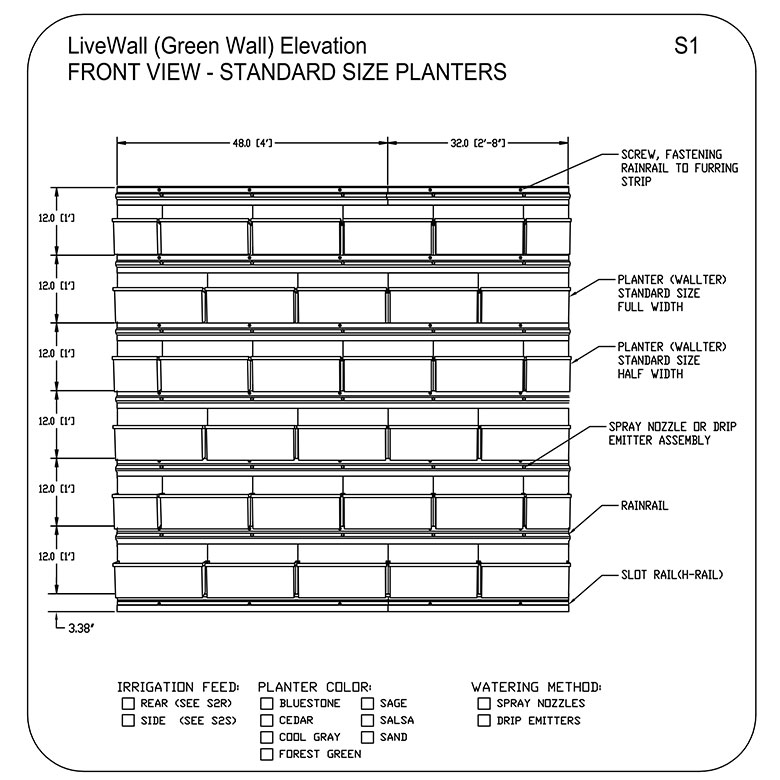 Technical Details Livewall Green Wall System