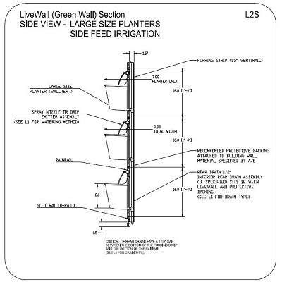 Technical Details Livewall Green Wall System