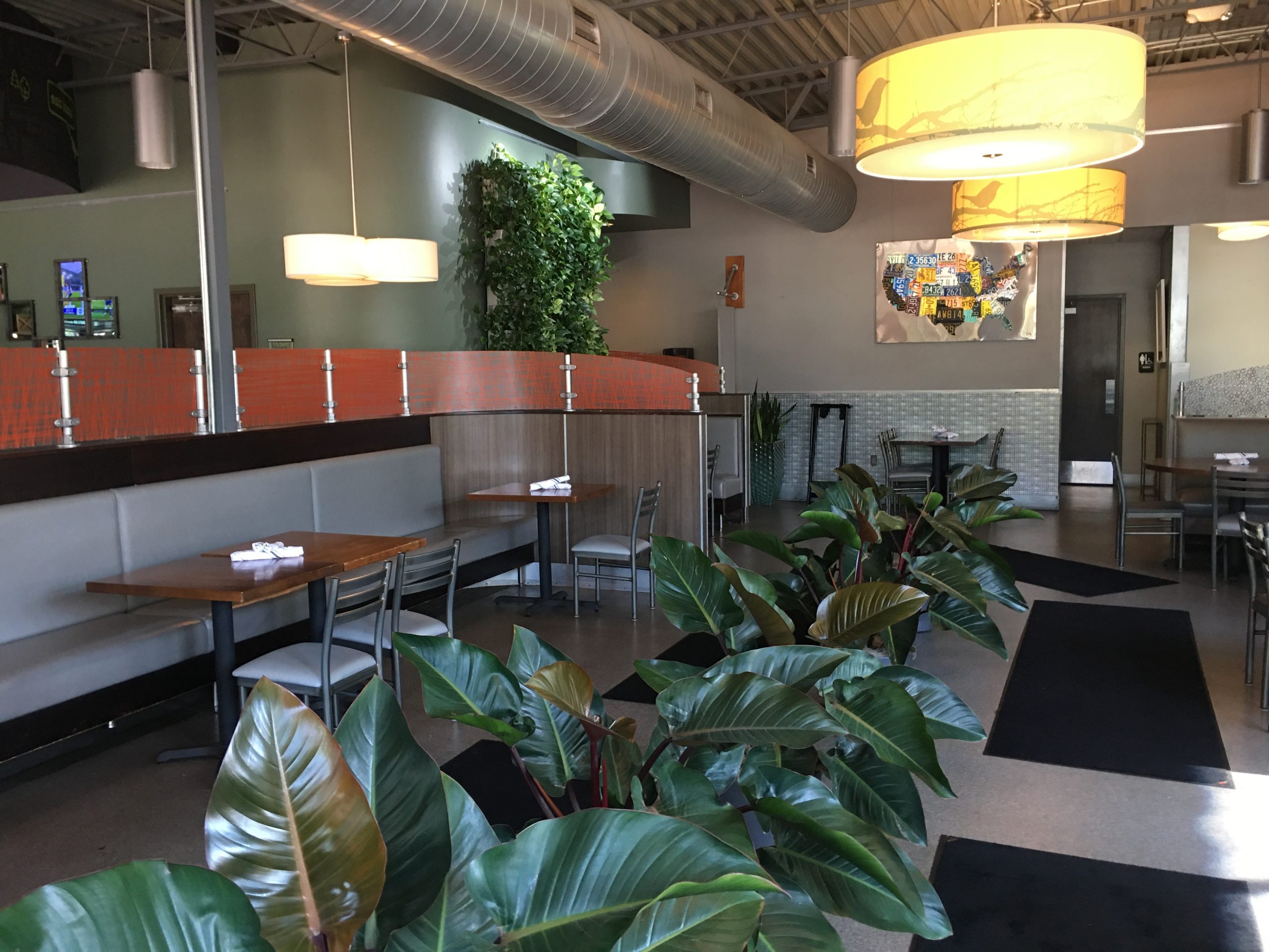 Interior of The Green Well restaurant in Grand Rapids, MI