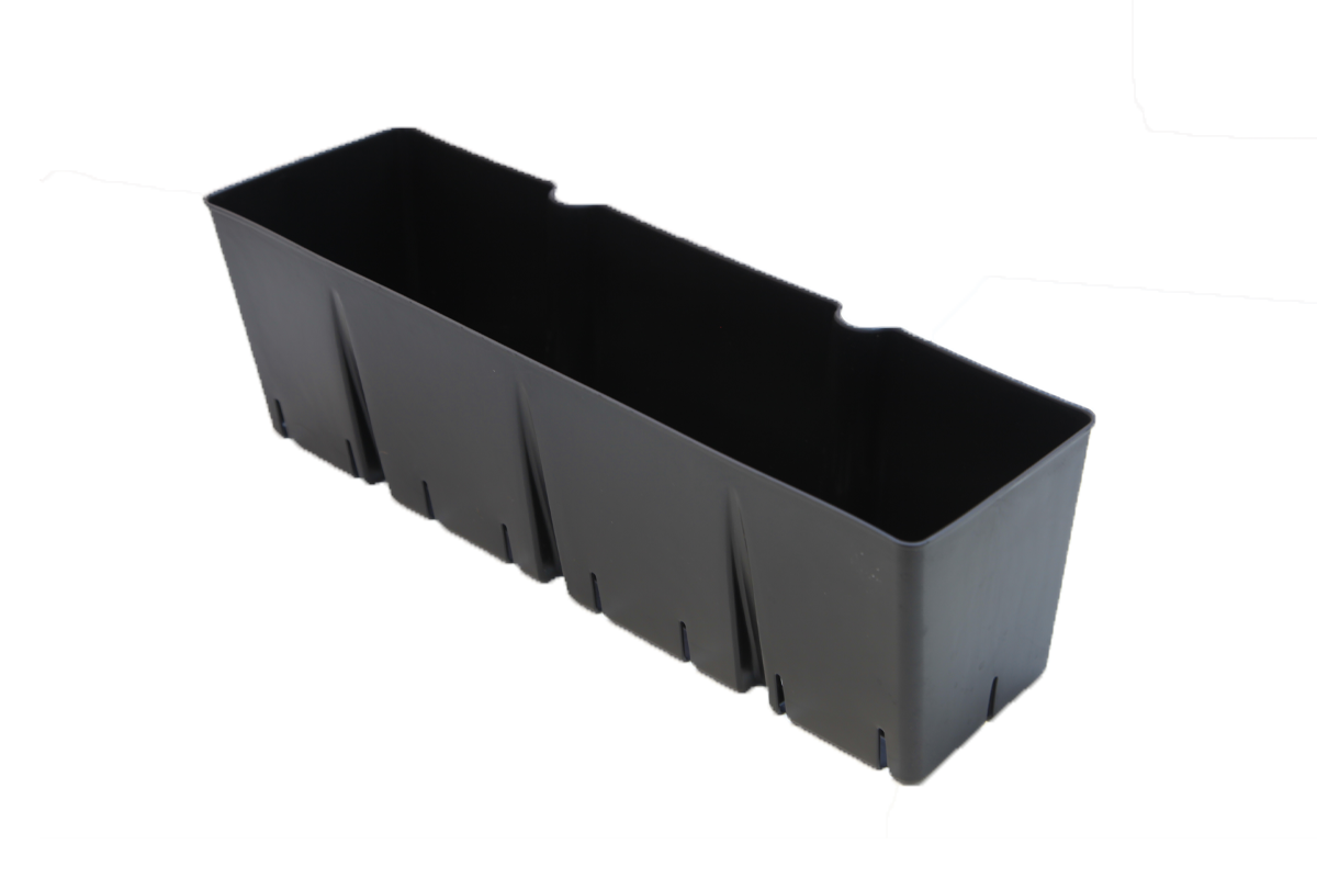 Removable wall planter inserts allow for the plants to be grown separately from the system. This allow for easy inspection of roots, rearrangement, and replacement.