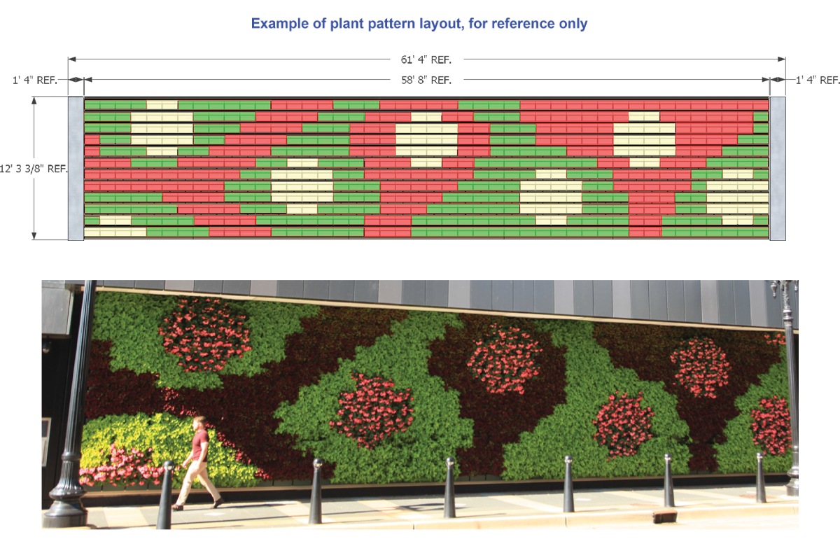 Generate customized 3-part living wall specifications.